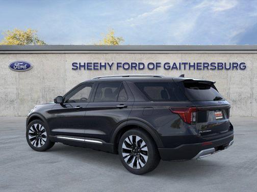 Agate Black Metallic 2026 Ford Explorer Platinum