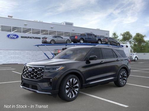Agate Black Metallic 2026 Ford Explorer Platinum