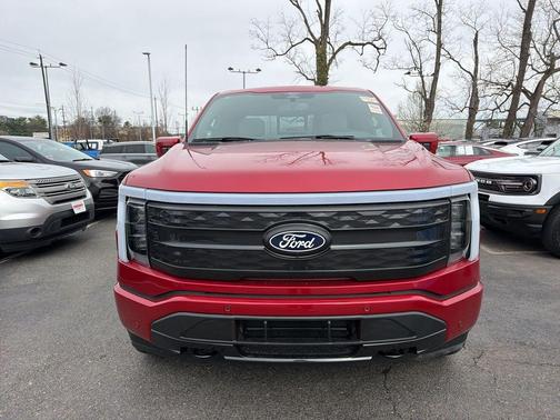 Red Metallic 2025 Ford F-150 Lightning Platinum
