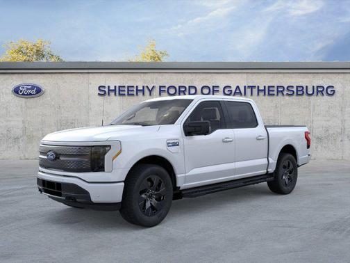 White 2025 Ford F-150 Lightning Flash