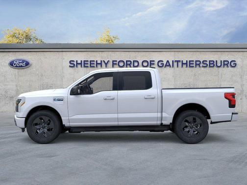 White 2025 Ford F-150 Lightning Flash
