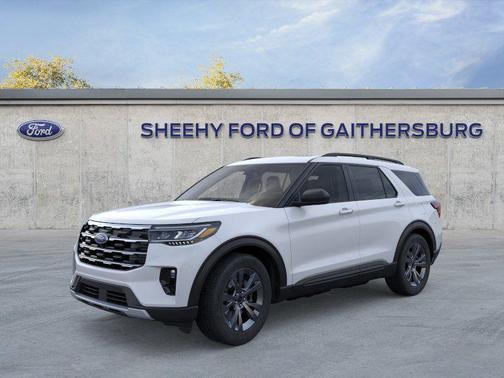 Space White Metallic 2026 Ford Explorer Active
