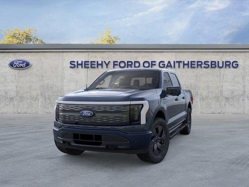 Antimatter Blue Metallic 2025 Ford F-150 Lightning LARIAT
