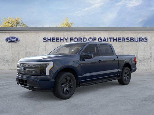 Antimatter Blue Metallic 2025 Ford F-150 Lightning LARIAT