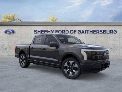 Agate Black Metallic 2025 Ford F-150 Lightning Platinum