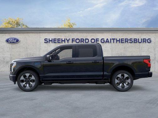 Agate Black Metallic 2025 Ford F-150 Lightning Platinum