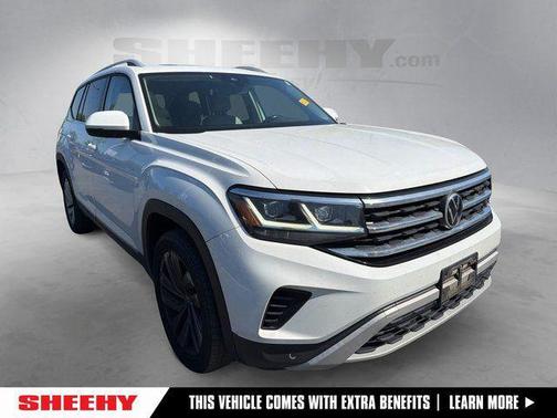 Pure White 2021 Volkswagen Atlas 2.0T SEL