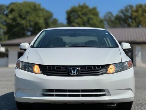 White 2012 Honda Civic LX
