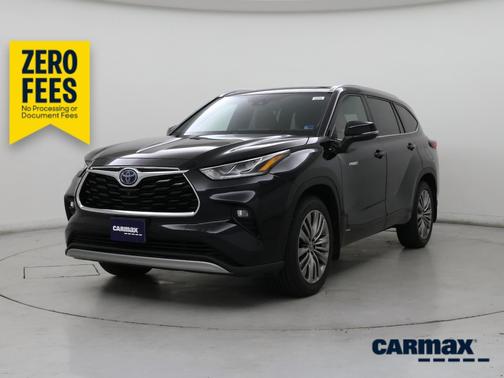 Black 2021 Toyota Highlander Hybrid Platinum