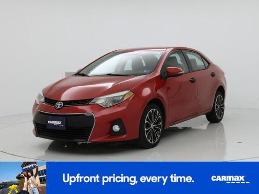 Red 2015 Toyota Corolla S Plus