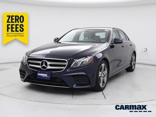 Blue 2017 Mercedes-Benz E-Class