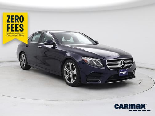 Blue 2017 Mercedes-Benz E-Class
