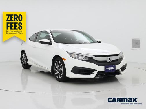 White 2018 Honda Civic LX