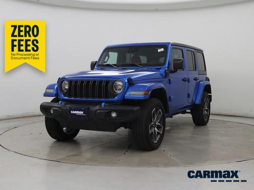 Blue 2024 Jeep Wrangler 4xe Sport S