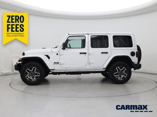 White 2025 Jeep Wrangler Sahara