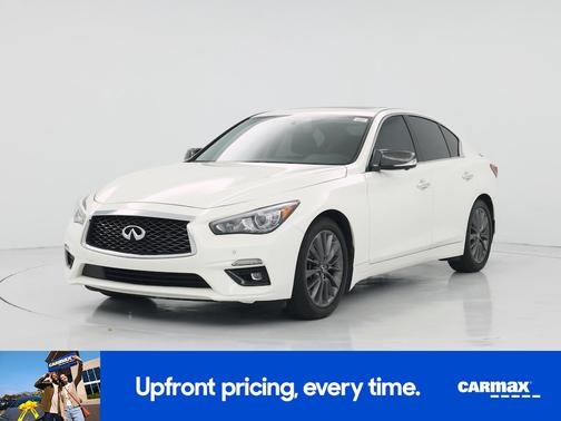 White 2021 INFINITI Q50 Luxe
