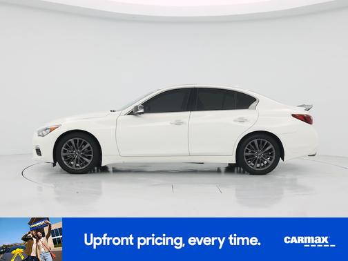 White 2021 INFINITI Q50 Luxe