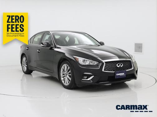 Black 2023 INFINITI Q50 Luxe