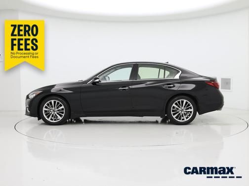 Black 2023 INFINITI Q50 Luxe