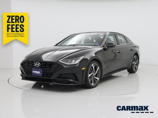 Black 2021 Hyundai SONATA SEL Plus