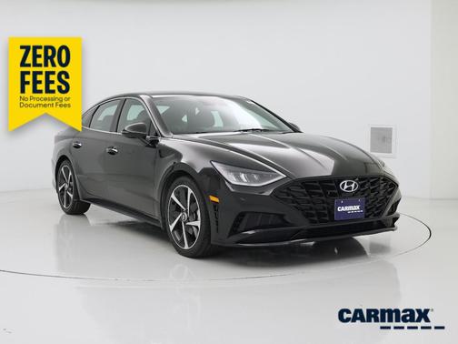 Black 2021 Hyundai SONATA SEL Plus