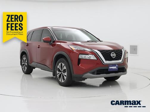 Red 2021 Nissan Rogue SV