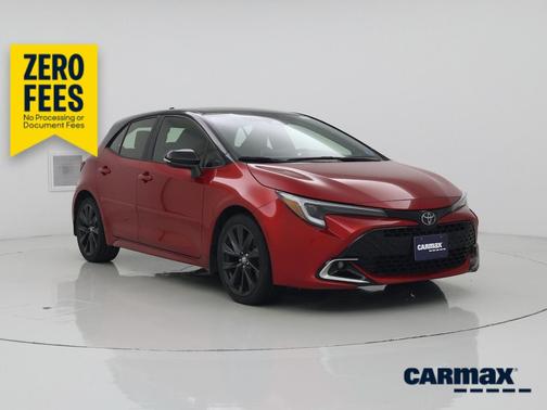 Red 2025 Toyota Corolla Hatchback XSE