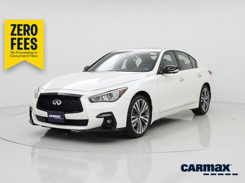 White 2023 INFINITI Q50 Sensory