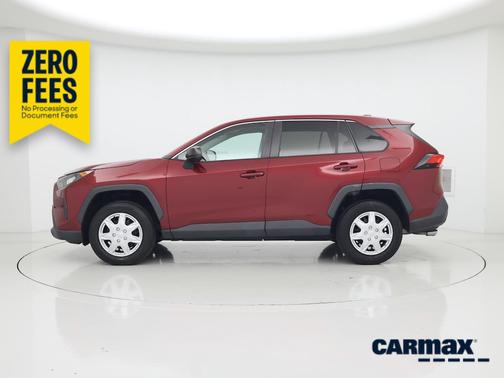 Red 2022 Toyota RAV4 LE