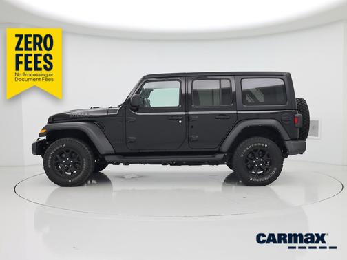 Black 2022 Jeep Wrangler Unlimited Willys