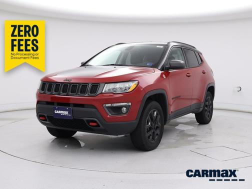 Red 2018 Jeep Compass Trailhawk
