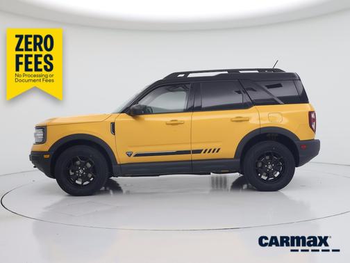 Yellow 2021 Ford Bronco Sport First Edition