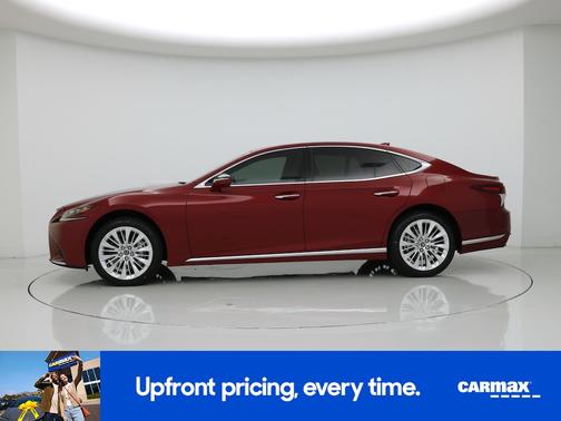 Red 2018 Lexus LS 500