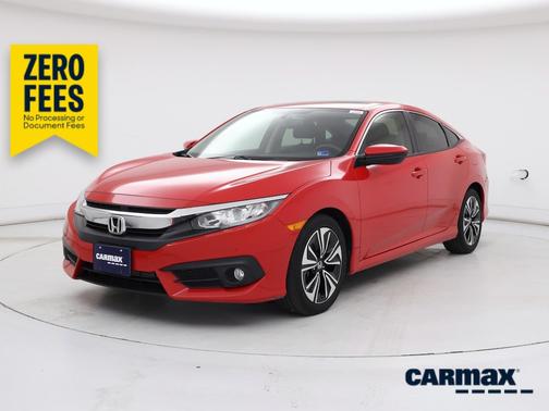 Red 2018 Honda Civic EX-L