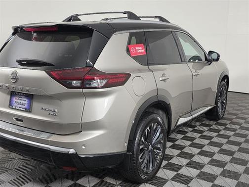 Champagne Silver Metallic/Super Black 2024 Nissan Rogue Platinum