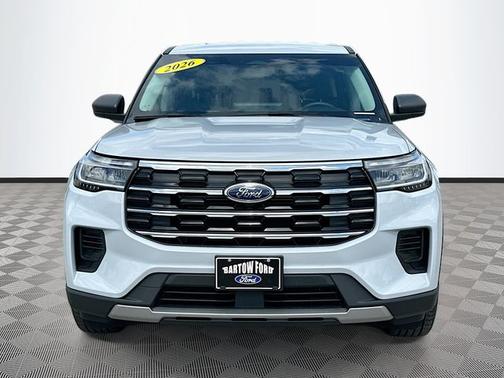 SPACE WHITE METALLIC 2026 Ford Explorer ACTIVE