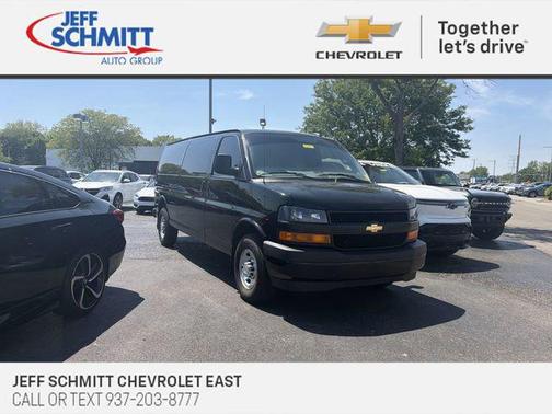 Black 2024 Chevrolet Express 3500 RWD 3500 Extended Wheelbase WT