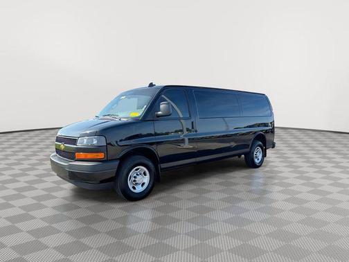 Black 2024 Chevrolet Express 3500 RWD 3500 Extended Wheelbase WT