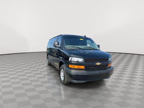 Black 2024 Chevrolet Express 3500 RWD 3500 Extended Wheelbase WT