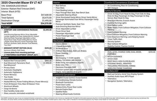 2025 Chevrolet Blazer EV eAWD LT