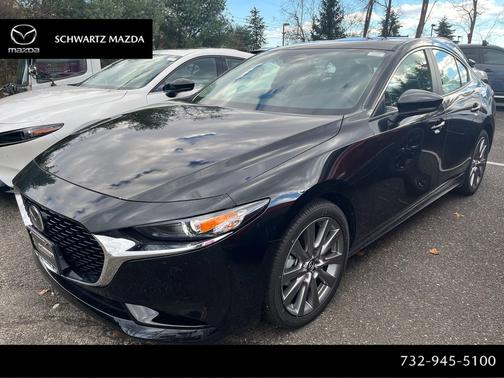 Jet Black Mica 2026 Mazda Mazda3 FWD w/Preferred Package