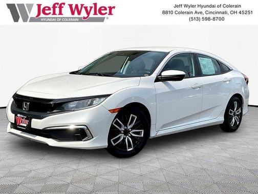 Platinum White Pearl 2020 Honda Civic LX