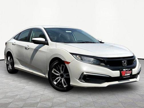 Platinum White Pearl 2020 Honda Civic LX