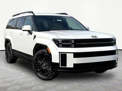 White 2026 Hyundai SANTA FE HEV Calligraphy
