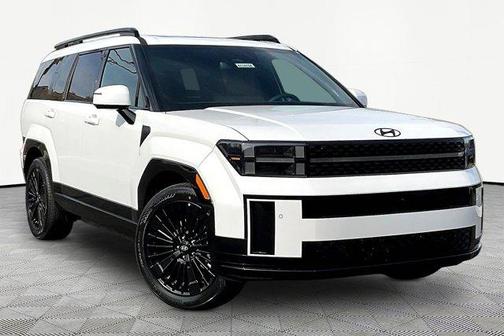 White 2026 Hyundai SANTA FE HEV Calligraphy