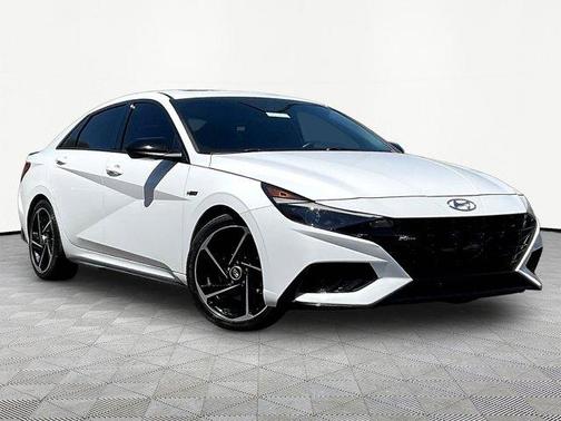 Ceramic White 2023 Hyundai ELANTRA N Line