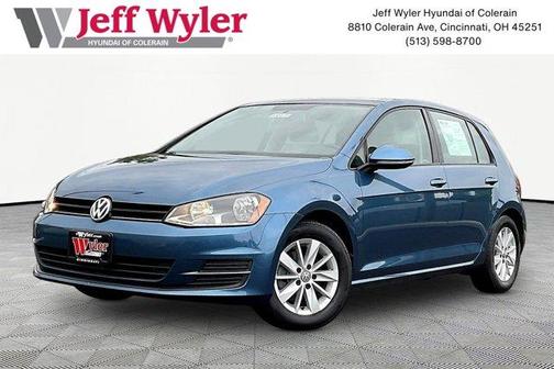 Silk Blue Metallic 2016 Volkswagen Golf TSI S 4-Door