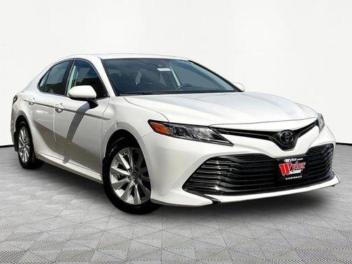 Super White 2019 Toyota Camry LE