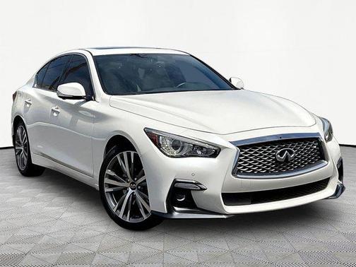 Majestic White 2021 INFINITI Q50 3.0t SENSORY