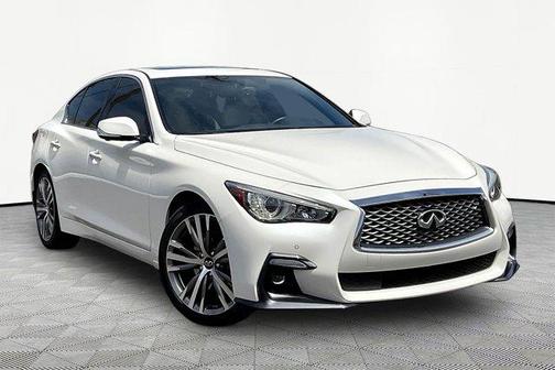 Majestic White 2021 INFINITI Q50 3.0t SENSORY